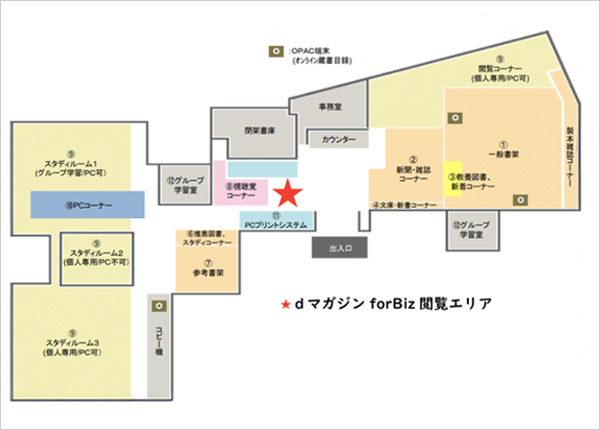 dマガジン for Biz 閲覧エリア